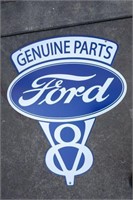 Ford V8 Genuine Parts Steel Sign