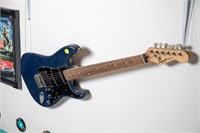 Full Size Electric Guitar, Dark Blue and Black