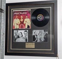 Framed Frank Sinatra High Society Record