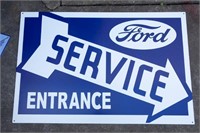 Ford Service Entry Steel Sign