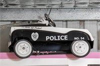 Police Car No. 54 Pedal Car, Black