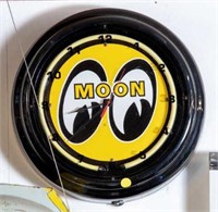 Mooneyes Clock,  Black and Yellow