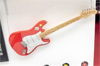 Full Size Electric Guitar, Dark Red and White