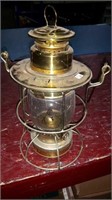 Antique brass railway Lantern