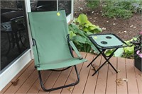 Summer Winds  Canvas Folding Patio Chair