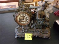 Ansonia Night Figural Mantle Clock
