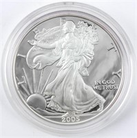 Coin 2005 American Eagle in Proof .999 Silver