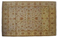 HAND KNOTTED INDIAN AGRA WOOL RUG, 12'5" x 9'