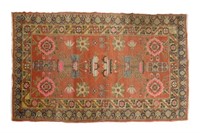 HAND-TIED KHOTAN VASES RUG 9'11" X 5'4"