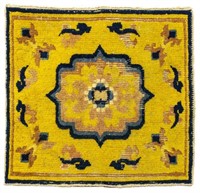 HAND-TIED CHINESE RUG 2' X 2'1"