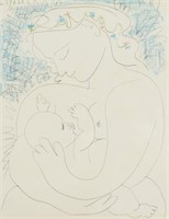 PABLO PICASSO "MOTHER & CHILD" PRINT, 1963