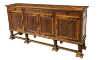 JACOBEAN STYLE PARQUETRY TOP SIDEBOARD