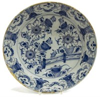 DELFT CHINOISERIE BLUE & WHITE PLATE CHARGER