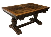 FRENCH BASQUE COUNTRY OAK DRAW LEAF TABLE