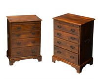 (2) THEODORE ALEXANDER FOUR-DRAWER SIDE CHESTS