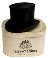 TRESS COMPANY LONDON BOXED BEAVER & SILK TOP HAT