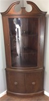 VINTAGE MAHOGANY CORNER CABINET