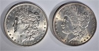 1882 & 1883 CH BU MORGAN DOLLARS