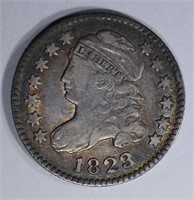 1823/2 BUST DIME F/VF