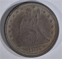 1876 SEATED LIBERTY QUARTER CH PROOF