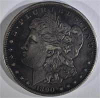 1890-CC MORGAN DOLLAR XF RIM BUMPS