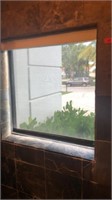 PGT impact window with blinds 34 x 34 bathroom