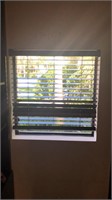PGT impact solid pane window with blinds