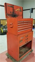 Snap-on rolling tool chest on casters