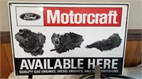 Ford Motorcraft tin sign