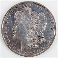 Coin 1884-O  Morgan Silver Dollar Extra Fine