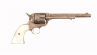 Cattle Brand Engraved Colt Model 1873 SAA