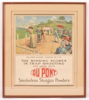 1911 DuPont Powders Advertising Trap Shoot Poster