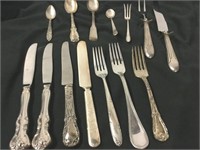 14 PIECES OF MISCELLANEOUS SILVERWARE