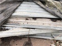 Pallet With Used Galvanized Sheet Metal