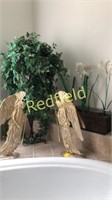 Lot of Faux Plants and Decor
