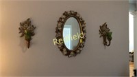 Mirror and Wall Sconces