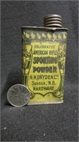 Very rare American rifle sporting powder Sussex NB