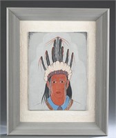 C. Terry Saul, Choctaw buzzard headdress.