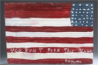 R.A. Miller, You Won't Burn This Flag, 20th c.