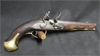 Early flintlock pistol