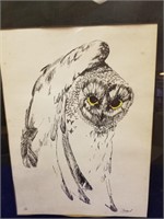 Pair of Owl Prints