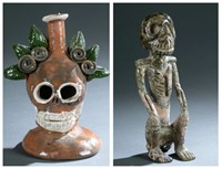 2 Skeletal figures, 20th/21st century.