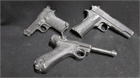 3 dummy practice training handguns