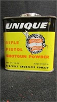 Hercules Unique Rifle pistol shotgun powder tin