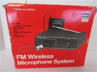 Realistic FM wireless microphone system; untested
