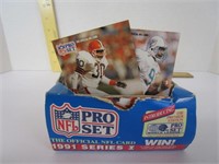 NFL 1991 Pro Set Cards box