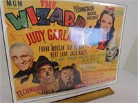Wizard of Oz movie poster; reprint