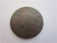 Coin; Large cent; can't see the date