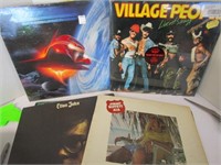 Vinyl Lp's; Village People, ZZ Top, Jimmy Buffet