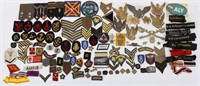 MIXED LOT OF HAT INSIGNIA AND PATCHES